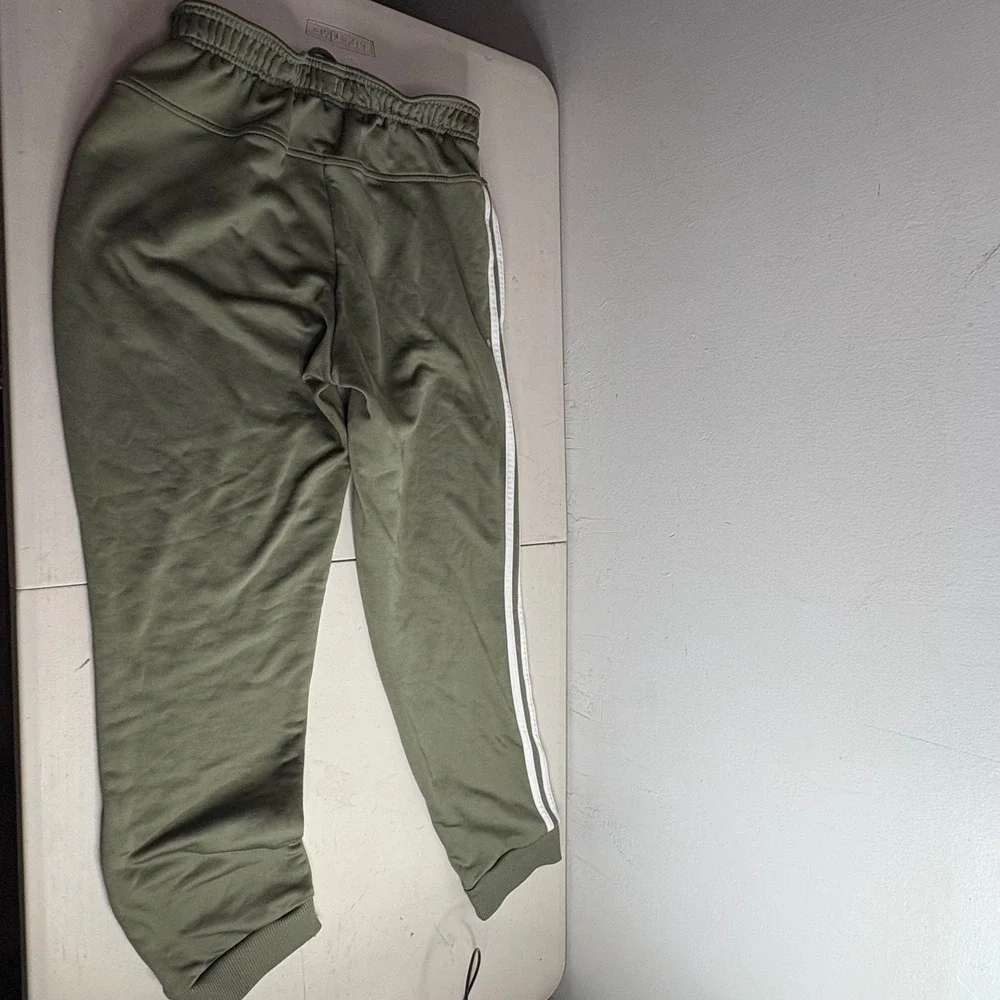Adidas Men's Green Track Pants Joggers Sweatpants Size Medium Athletic